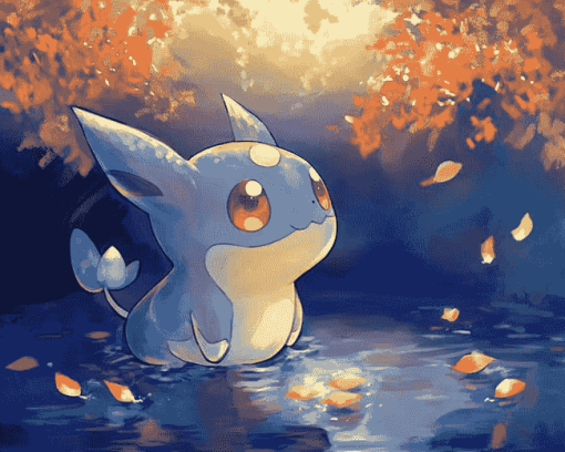 Cute Lanturn Pokemon Diamond Painting