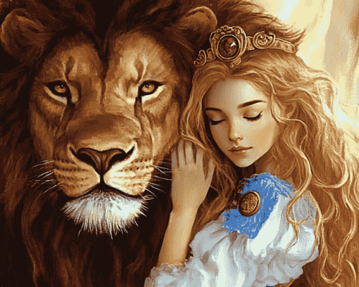 Cute Leo Lion Queen Diamond Painting