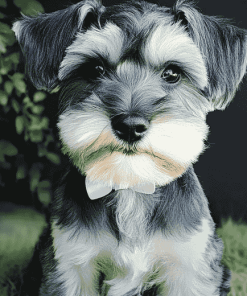 Cute Miniature Schnauzer Puppy Diamond Painting