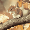 Cute Mouse in Nature Diamond Painting