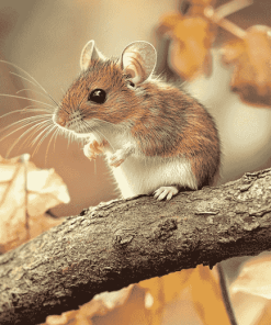 Cute Mouse in Nature Diamond Painting