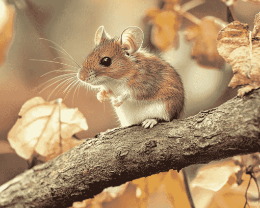 Cute Mouse in Nature Diamond Painting