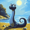 Cute Nessie Animation Diamond Painting