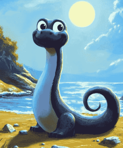 Cute Nessie Animation Diamond Painting