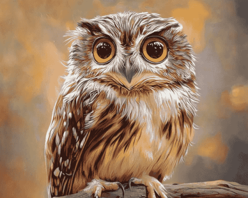 Cute Ninoxe Boobook Owl Diamond Painting