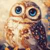 Cute Owl Diamond Painting