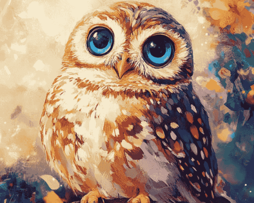 Cute Owl Diamond Painting