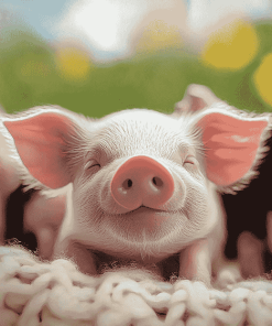 Cute Piggy Diamond Painting