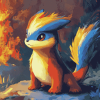 Cute Quilava Pokemon Diamond Painting