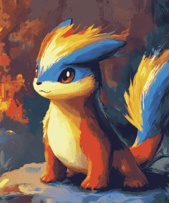 Cute Quilava Pokemon Diamond Painting