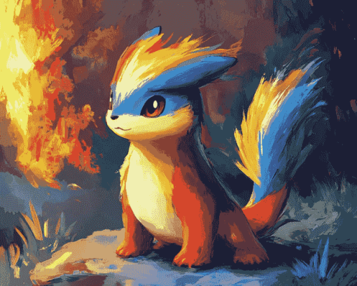 Cute Quilava Pokemon Diamond Painting