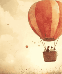 Cute Romantic Air Balloons Diamond Painting