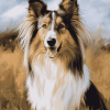 Cute Rough Collie Puppy Diamond Painting