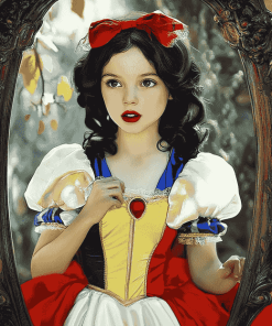 Cute Snow White Costume Diamond Painting