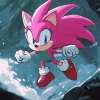 Cute Sonic Amy Rose Painting Diamond Painting