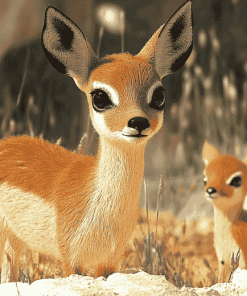 Cute Steenbok Animal Diamond Painting