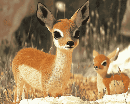 Cute Steenbok Animal Diamond Painting