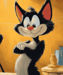 Cute Sylvester The Cat Animation Diamond Painting