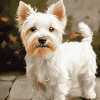 Cute West Highland Terrier Puppies Diamond Painting