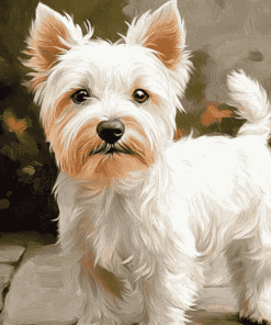 Cute West Highland Terrier Puppies Diamond Painting