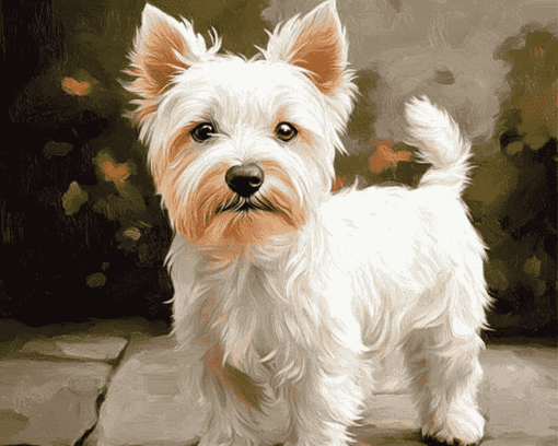 Cute West Highland Terrier Puppies Diamond Painting