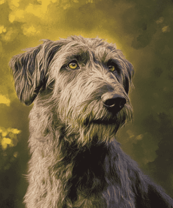 Cute Wolfhound Puppies Diamond Painting