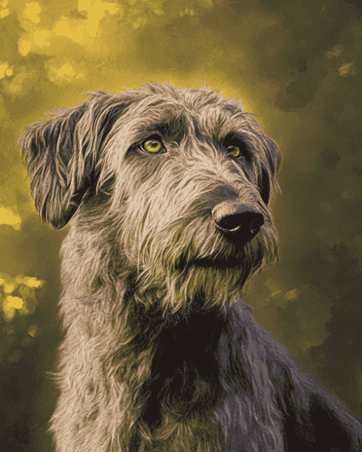 Cute Wolfhound Puppies Diamond Painting