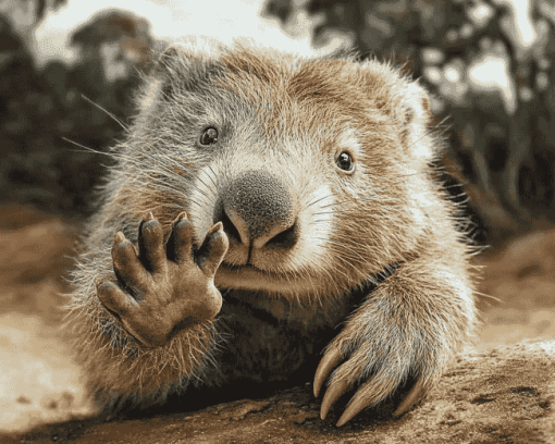 Cute Wombat Animal Diamond Painting