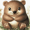 Cute Wombat Cartoon Diamond Painting