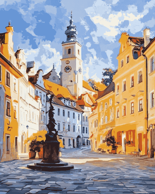 Czech Republic Old Town Charm Diamond Painting