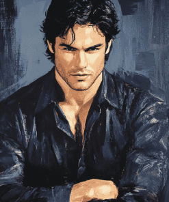 Damon Salvatore Celebrity Diamond Painting