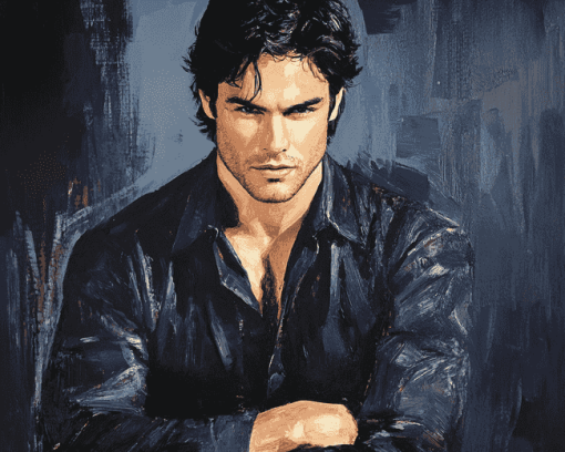 Damon Salvatore Celebrity Diamond Painting