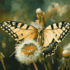 Dandelion and Butterfly Diamond Painting