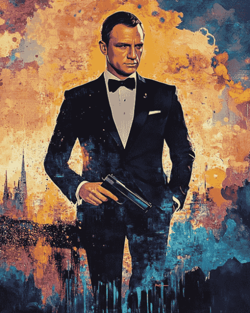 Daniel Craig Skyfall Diamond Painting