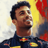 Daniel Ricciardo Famous Race Car Drivers Diamond Painting