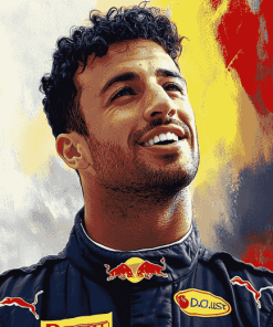 Daniel Ricciardo Famous Race Car Drivers Diamond Painting