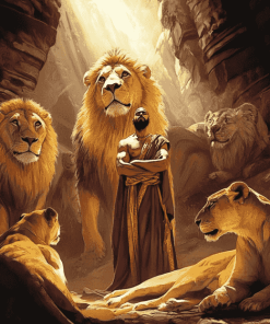 Daniel and the Lions Animation Diamond Painting