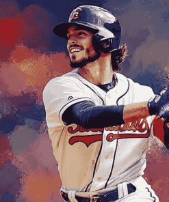 Dansby Swanson Baseball Portrait Diamond Painting