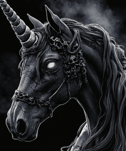 Dark Unicorn Diamond Painting