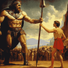 David And Goliath Movie Scene Diamond Painting