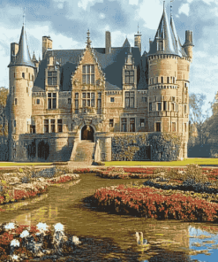 De Haar Castle Gardens Diamond Painting