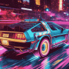 DeLorean Classic Cars Diamond Painting