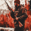 Deer Hunter Movie Scene Diamond Painting