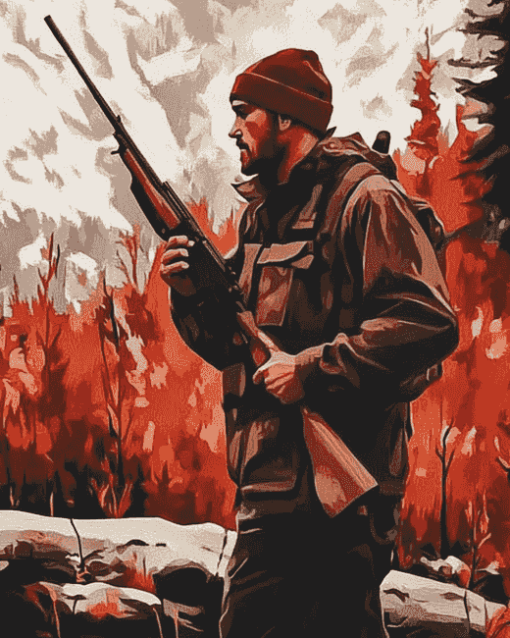 Deer Hunter Movie Scene Diamond Painting