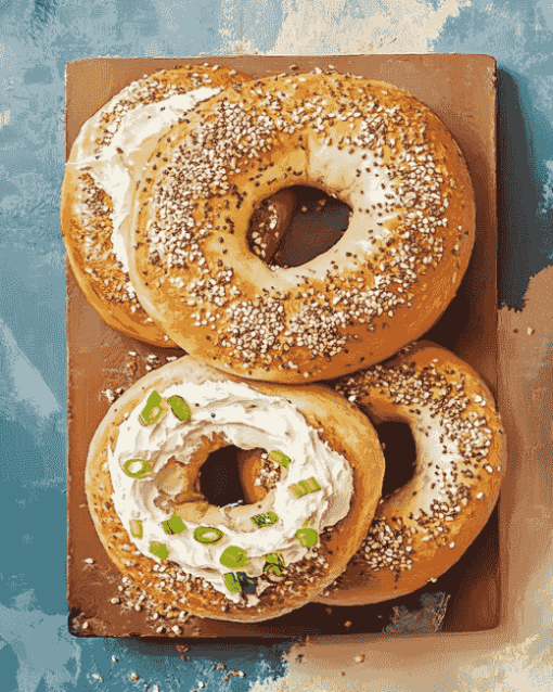 Delicious Bagel Creation Diamond Painting