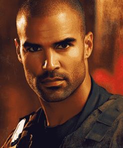 Derek Morgan Celebrity Diamond Painting