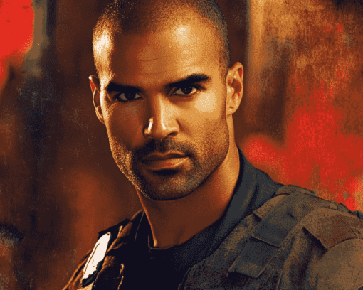 Derek Morgan Celebrity Diamond Painting