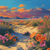 Desert Blossoms Diamond Painting