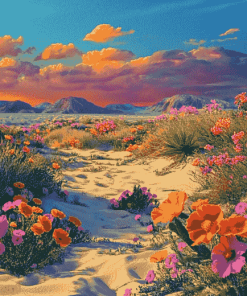 Desert Blossoms Diamond Painting