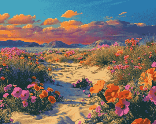 Desert Blossoms Diamond Painting